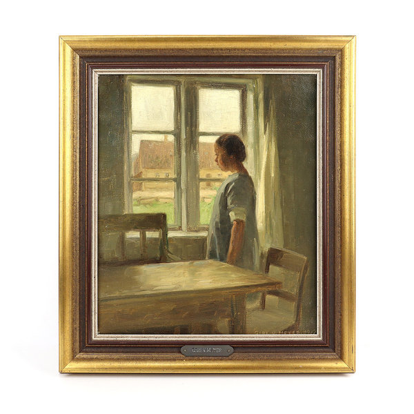 Gemälde "Ein kleines Mädchen" von Carl Vilhelm Meyer, 1917